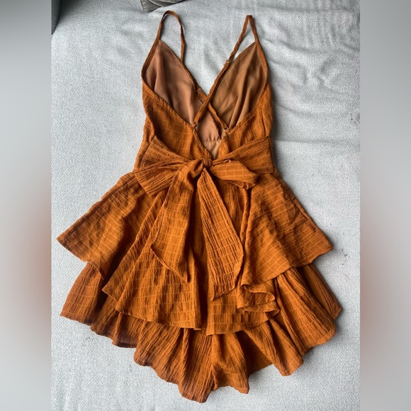 Burnt Orange Romper - Picture 4 of 7